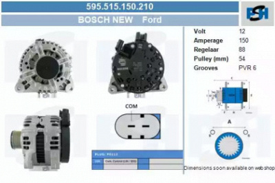 CV PSH 595515150210 -  Генератор